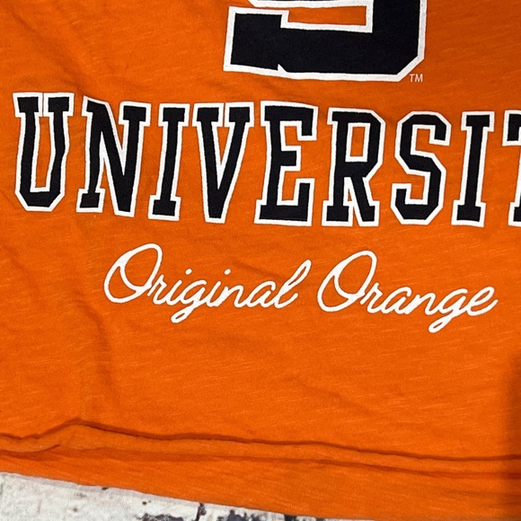 Syracuse University Orange Womens Crop Top NCAA Collegiate Summer Tshirt - Picture 3 of 5